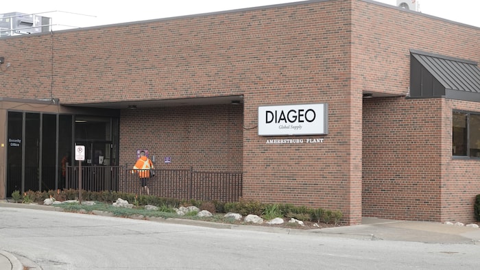 Le bâtiment de l'usine de Diageo à Amherstburg.
