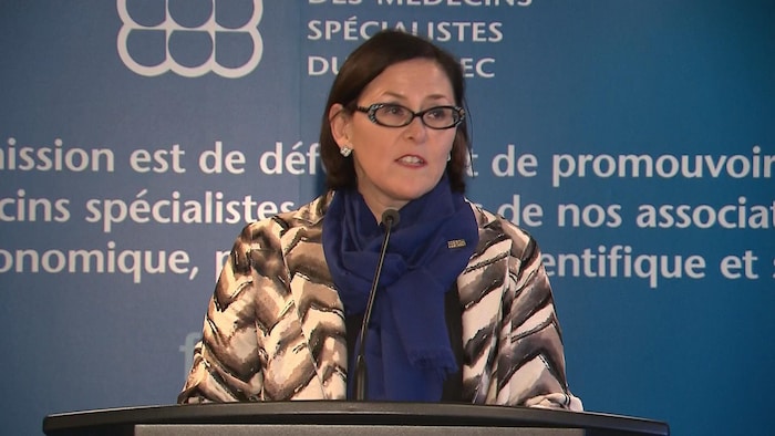 Diane Francoeur, présidente de la Fédération des médecins spécialistes du Québec