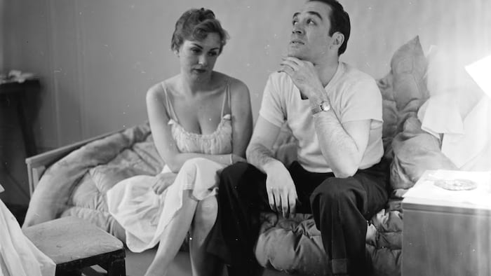 A 1955 file photo that claims to show a married couple contemplating divorce. Divorce rates in Canada started increasing after 1968, when the first federal Divorce Act was passed.