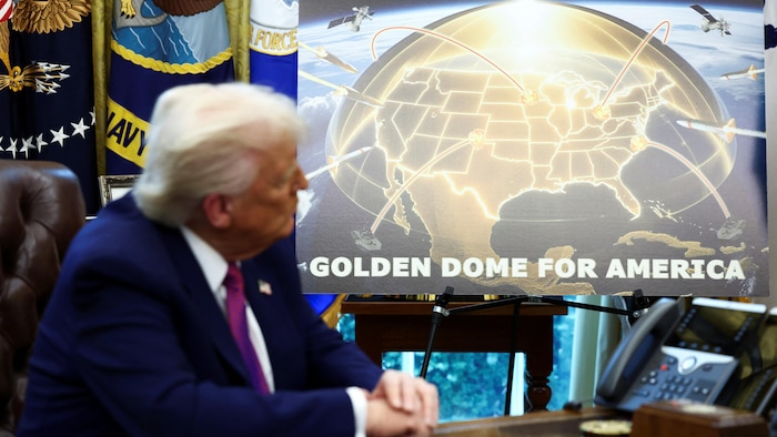 Trump dévoile son « Dôme d'or » et dit que le Canada est intéressé |  Radio-Canada
