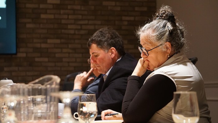 Diane Lebouthillier et Dominic Leblanc, lors de la rencontre