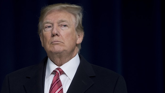 Portait de Donald Trump.