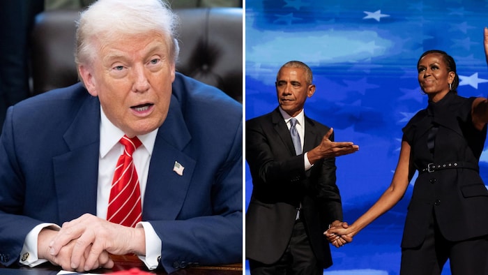 Trump se défend de tout racisme, après la vidéo montrant les Obama en ...