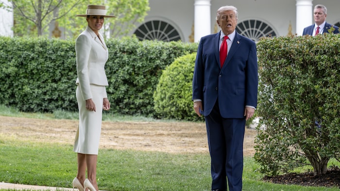 Donald Trump en compagnie de Melania Trump.