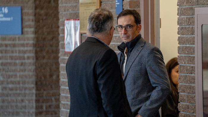 Dorian Escalon au palais de justice de Sherbrooke.