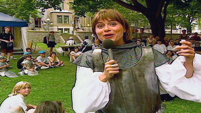 Doris Labrie au festival historique des Médiévales en 1994.