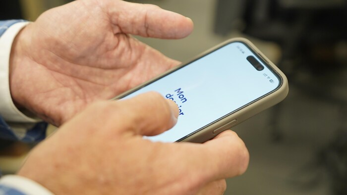 L'application Mon dossier numérique.