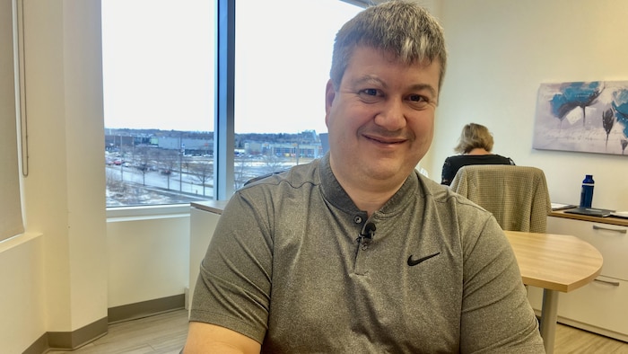 Pascal Renaud LeBourgneuf, president of the Association of General Practitioners of Quebec, in his Quebec office in the department. 