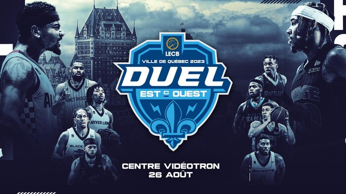 Une affiche montrant le duel qui aura lieu à Québec.