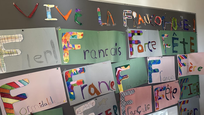 Des mots commençant par la lettre F afin d'illustrer la francophonie.