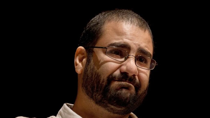 Alaa Abdel-Fattah, seen here in 2014, had told his family he would stop drinking water on the first day of the global climate summit. (Nariman El-Mofty/The Associated Press)