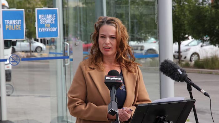 La candidate à la mairie de Winnipeg Tracey Drexler.