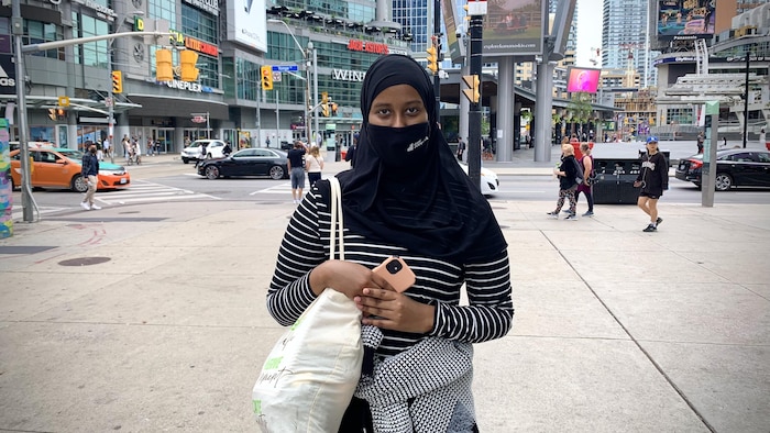Elwad Ahmed au centre-ville de Toronto.