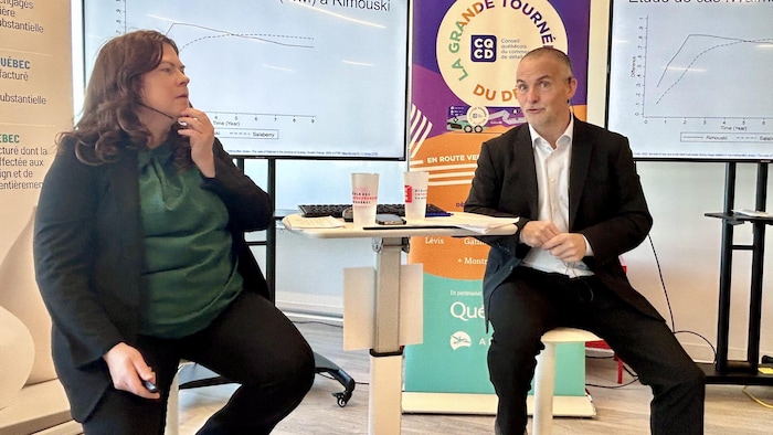 Elfi Morin et Pierre Emmanuel Paradis, économiste et président d'AppEco. 