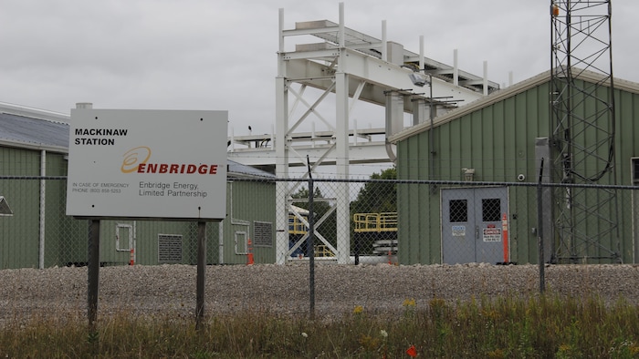 L'entrée d'une installation d'Enbridge.
