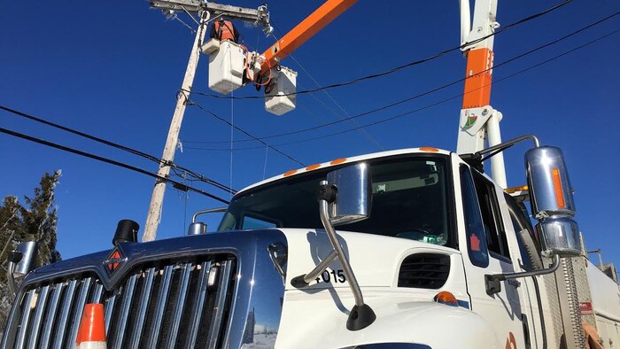 Un camion d'Énergie NB