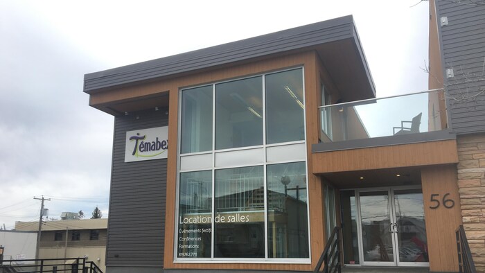 La façade de l'entreprise d'économie sociale Témabex.