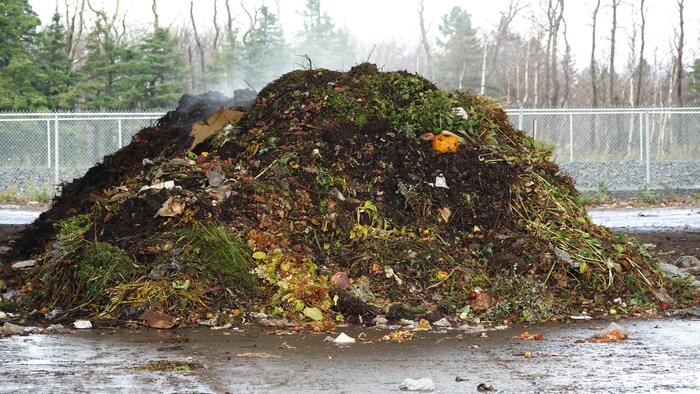 Matane inaugure sa plateforme de compostage | Radio-Canada