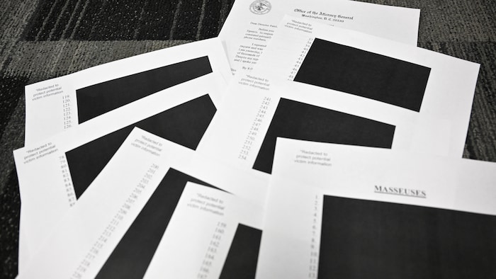 Des pages entièrement noircies. 