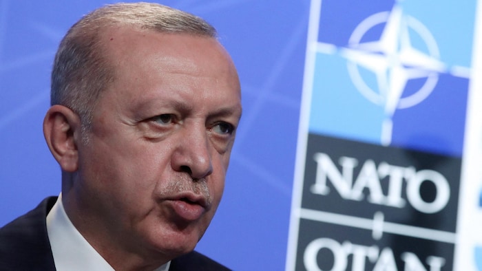 Recep Tayyip Erdogan à un sommet de l'OTAN, au début du mois de mai.