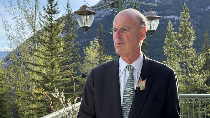 Éric Lombard, à Banff.