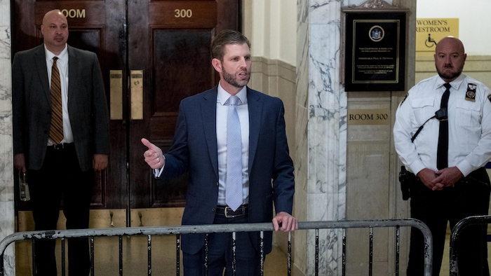 Procès civil pour fraude : Eric Trump assure que son père est « gonflé