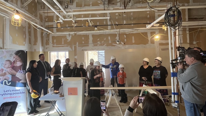Chantier du nouvel espace de guérison à l'à l’hôpital pour enfants HSC de Winnipeg.