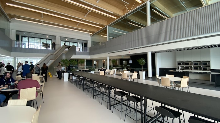 Les espaces communs du nouveau centre fiscal de Shawinigan.