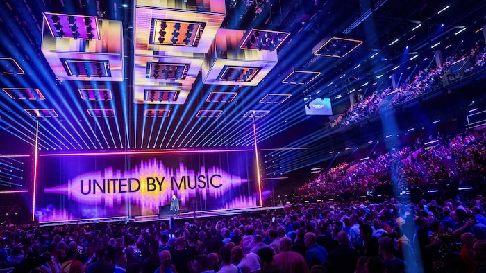 La salle de l'Eurovision 2024.