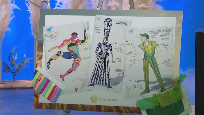 Illustration montrant des costumes de scène.