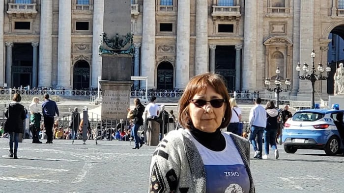 Evelyn Korkmaz, en Roma.
