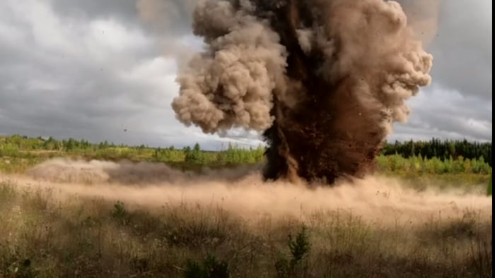 Une explosion.