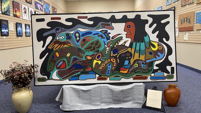 Une œuvre artistique de peinture.
