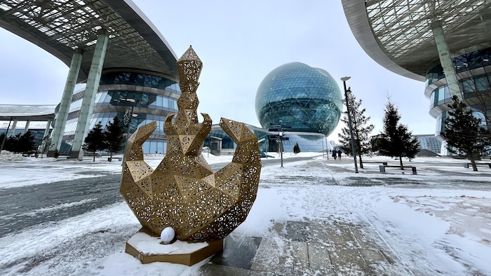 Le quartier de l’exposition universelle de 2017, à Astana.
