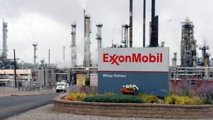 Una planta de la petrolera Exxon Mobil.