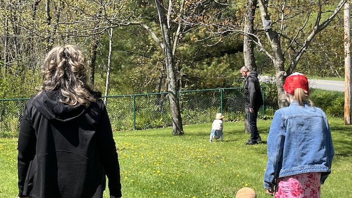 Ils jouent dans la cour.