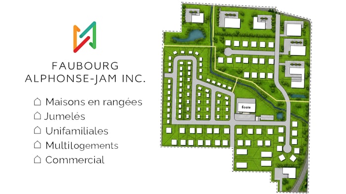 Le plan prévu pour le Faubourg Alphone-Jam. 