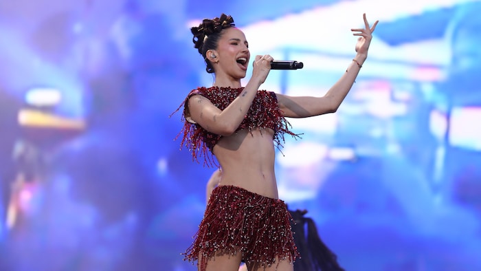 La démonstrative chanteuse colombienne Aria Vega