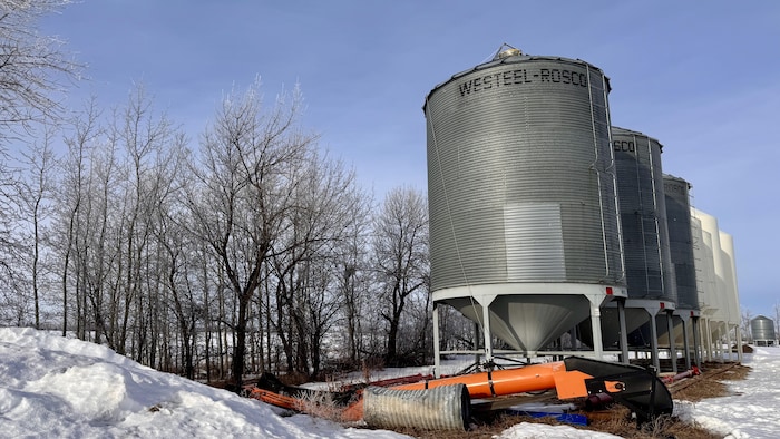 Une ferme dans le nord de l'Alberta.
