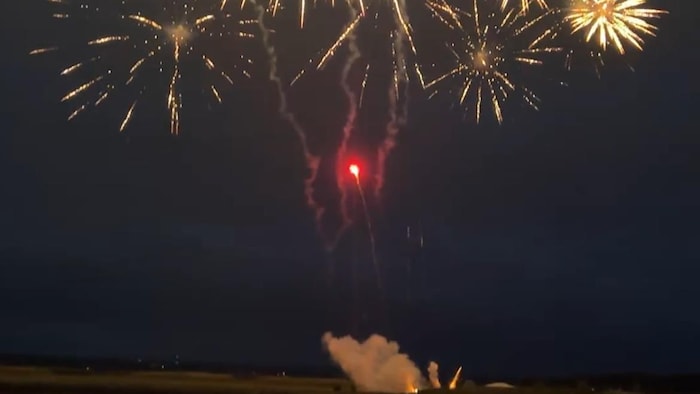 Les feux d'artifice. 