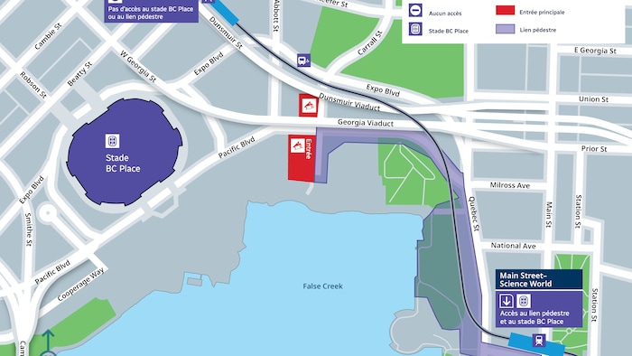 Un plan d'un quartier de Vancouver.