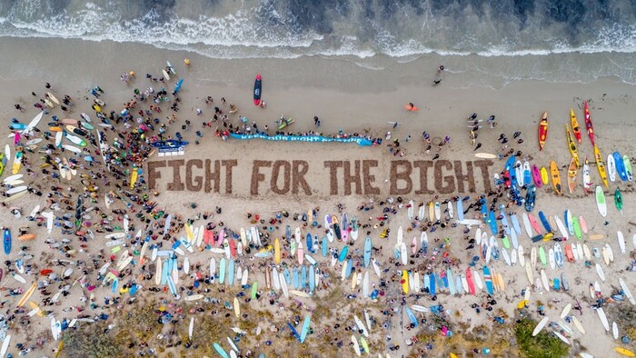 A community event organized by groups opposed to drilling in the Great Australian Bight in Victor Harbor, South Australia. (The Wilderness Society)