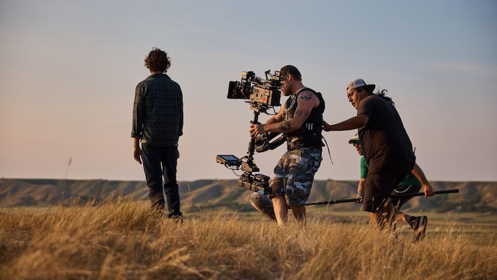 Le tournage du film Die Alone.