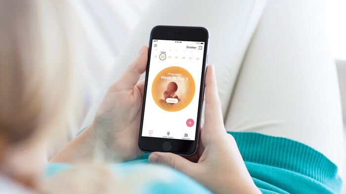 This image from period tracking app Flo shows the app's 'pregnancy mode.' The company says it will create an anonymous option for users to help protect their privacy. 