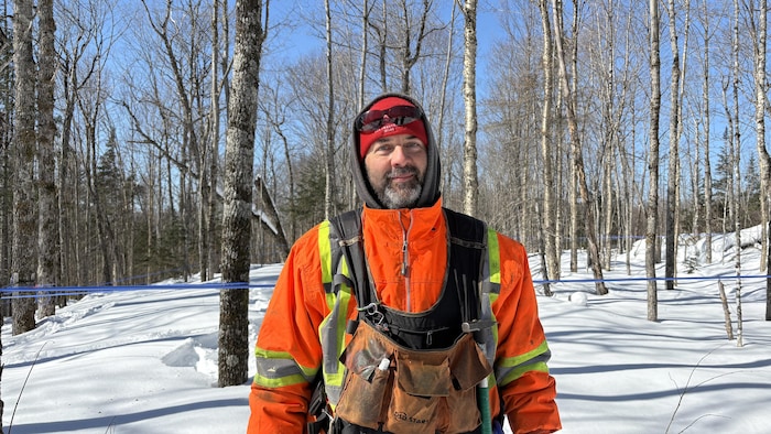 Francis Faucher, producteur acéricole à Sainte-Rose-du-Nord.
