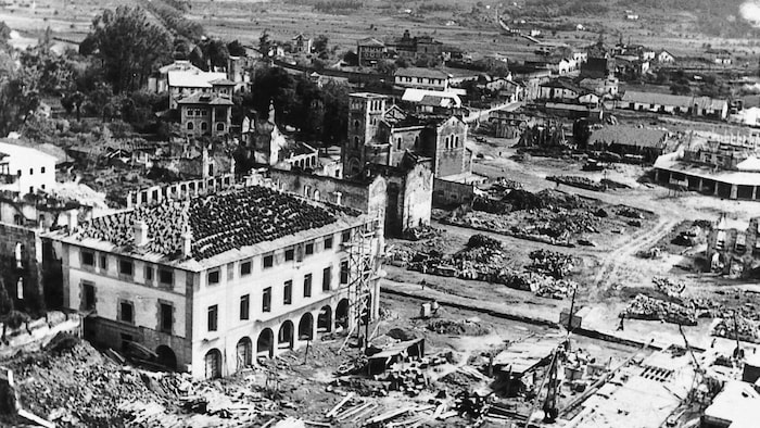  Photo aérienne prise en 1940. 
