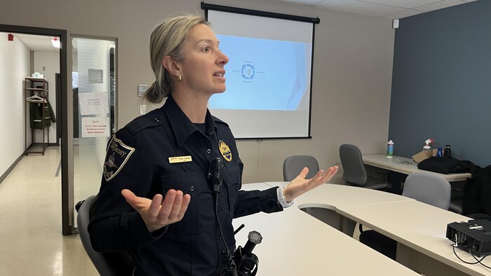Tanya Lapointe, porte-parole du Service de police de Saguenay.