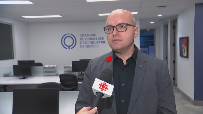 Frédérik Boisvert, président et chef de la direction de la Chambre de commerce et d'industrie de Québec