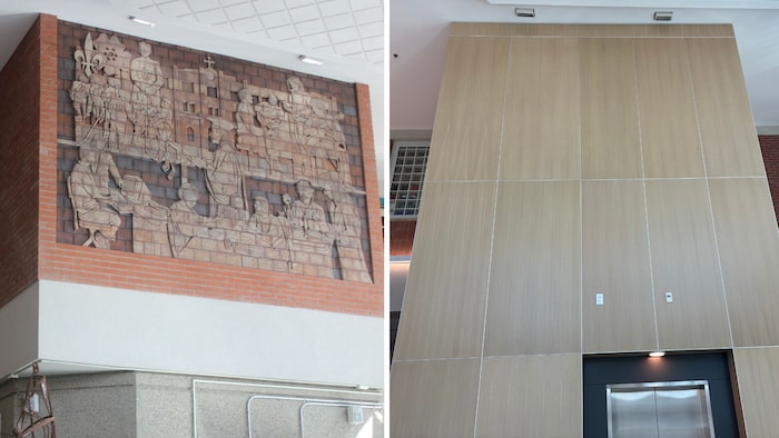 Une fresque symbolique recouverte au Campus Saint-Jean | Radio-Canada