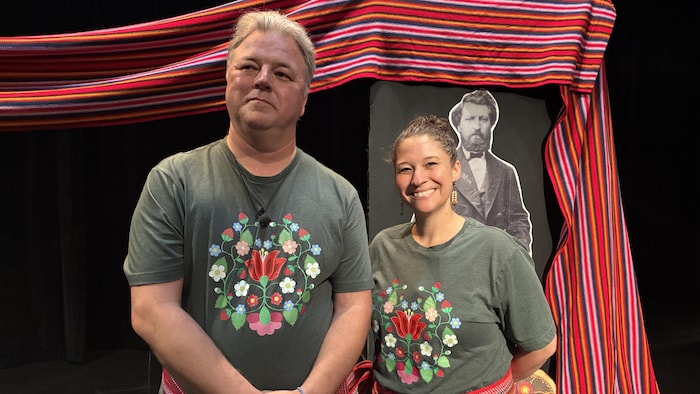 Cory Wojcik et Katie German le 16 juillet 2026 juste avant de jouer.